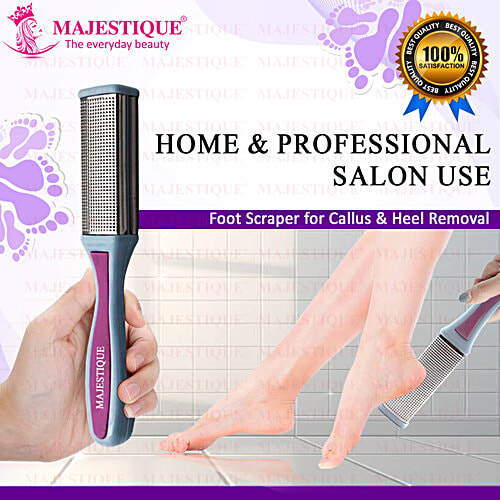Majestique Foot File - With Non-Slip Handle, Waterproof, Reusable, Easy To Clean, FN 303, 1 pc Pouch 