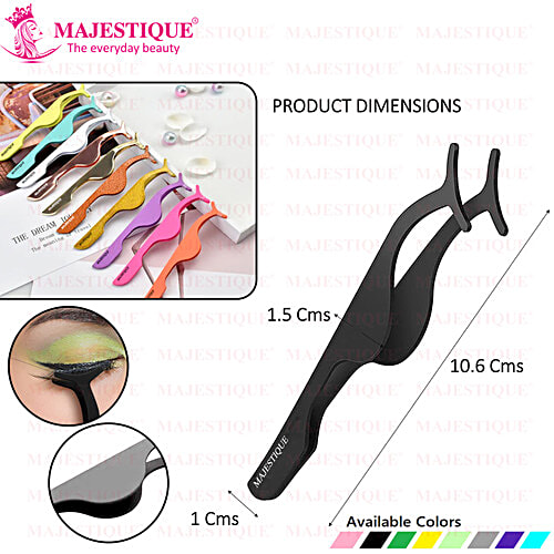 Majestique False Eyelash Applicator Tool - With Smooth Handle, Strong & Durable, FC 76, 1 pc Pouch 