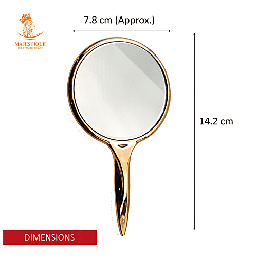 Buy MAJESTIQUE Handheld Mirror With Sturdy Handle, Easy To Carry, FC