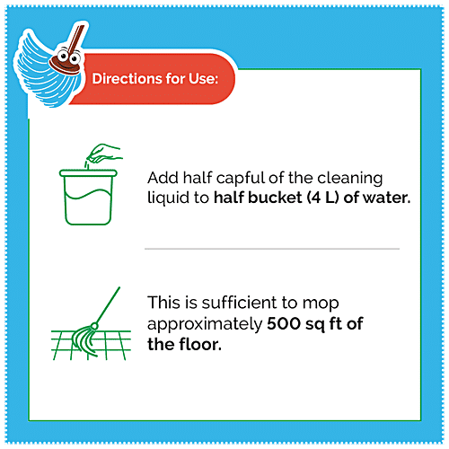 Super guard Floor Cleaner - Multi Surface, Skin Safe, Plant Based & Stain Based, 1 L