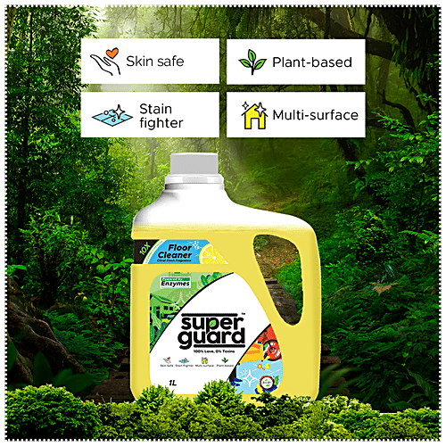 Super guard Floor Cleaner - Multi Surface, Skin Safe, Plant Based & Stain Based, 1 L