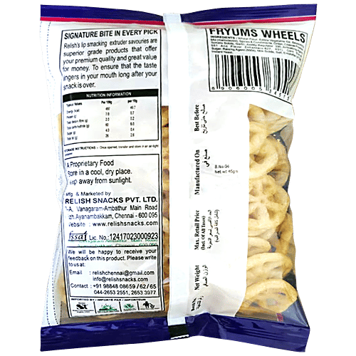 Buy Relish Wheel Fryums Crispy Snack Online at Best Price of Rs 25