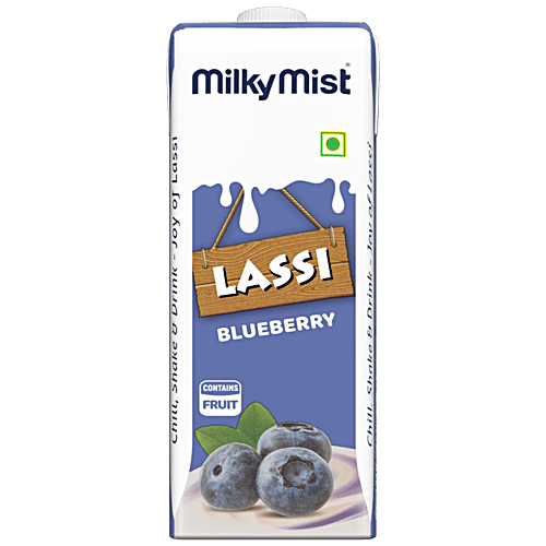 Milky Mist Lassi - Blueberry,, 200 ml  Contains Fruit, Heat Treated Drinks Based On Fermented Milk