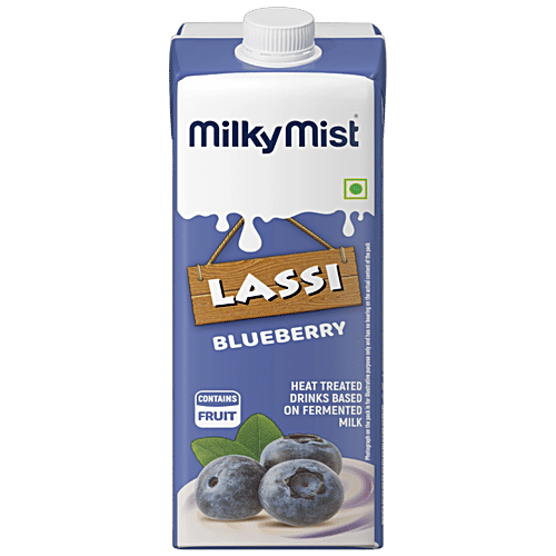 Milky Mist Lassi - Blueberry,, 200 ml  Contains Fruit, Heat Treated Drinks Based On Fermented Milk