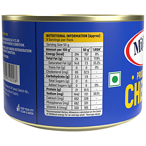 Buy Milky Mist Processed Cheese Rich In Calcium, Protein, Natural