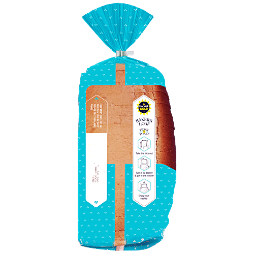 Harvest Gold Bakers Loaf - Premium Quality, Veg, For Breakfast Sandwiches, Toasts, 400 g  