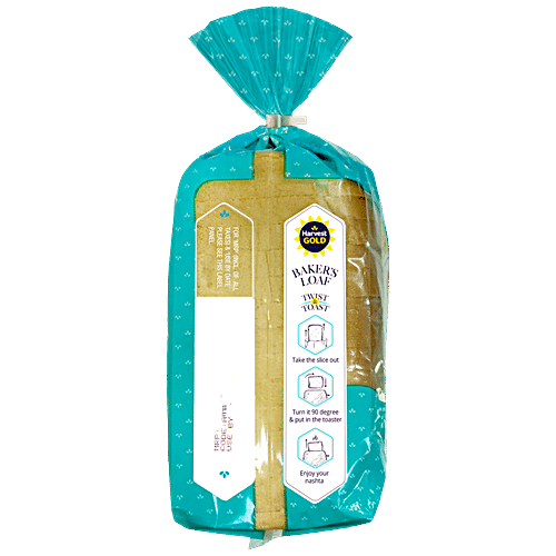 Harvest Gold Bakers Loaf - Premium Quality, Veg, For Breakfast Sandwiches, Toasts, 400 g  