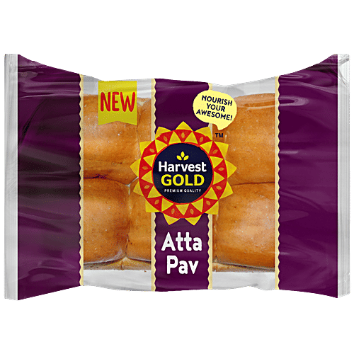 Buy Harvest Gold Atta Pav Bread Premium Quality, Fresh, 100