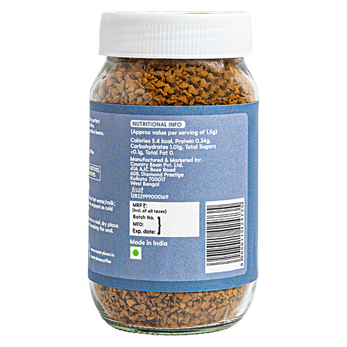 Country Bean Flavoured Instant Coffee - Original, Bold Flavour,  Arabica, 100 g  