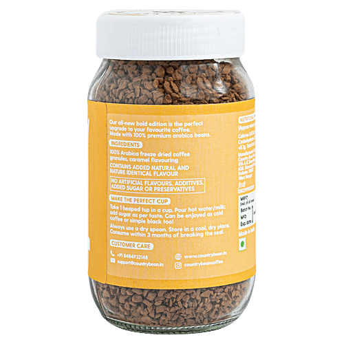 Buy Country Bean Flavoured Instant Coffee Caramel, Bold Flavour, 100