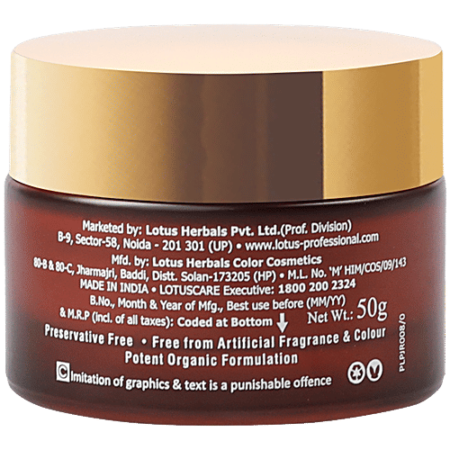 Lotus Professional DermoSpa Brazilian Age-Defying Night Cream - Improves Skin Elasticity, Preservative Free, 50 g  