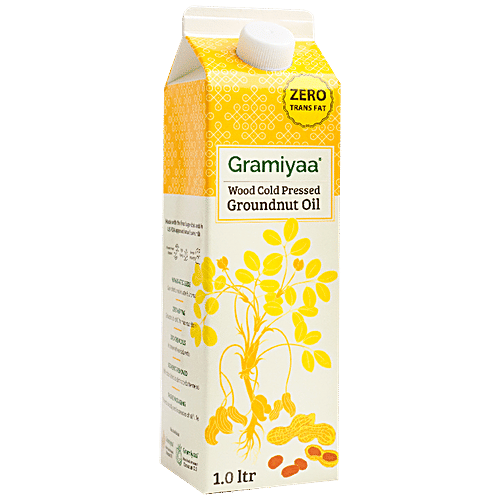 Buy Gramiyaa Wood Cold Pressed Groundnut/Peanut Oil Rich In Omega 3