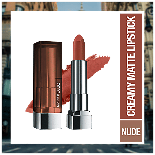 Maybelline New York Colour Sensational Creamy Matte Lipstick For Smooth & Comfortable Lips, 3.9 g 673 Midtown Pink 
