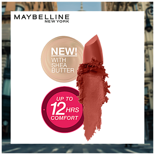 Maybelline New York Colour Sensational Creamy Matte Lipstick For Smooth & Comfortable Lips, 3.9 g 673 Midtown Pink 
