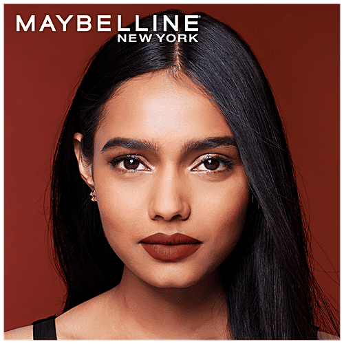 Maybelline New York Colour Sensational Creamy Matte Lipstick - The Bricks, City Heat Collection, 3.9 g Noho Amber 6 