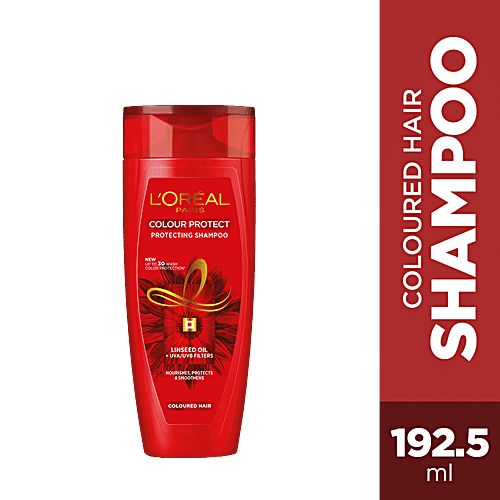 L'Oreal Paris Excellence Creme Hair Colour, Shade 4 - Dark Brown + Colour Protect Shampoo That Nourishes, Protects & Smoothens, 2 pcs (100 g + 72 ml + 192.5 ml)