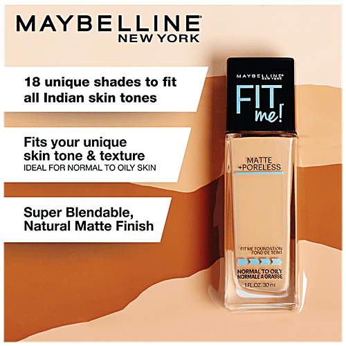 Maybelline New York Fit Me Liquid Foundation + Concealer Camouflant, For Normal To Oily Skin, 2 pcs 310 + Honey 