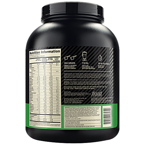 Optimum Nutrition Serious Mass Weight Gainer Powder - Vanilla, High Protein & Calories, Vitamins & Minerals Rich, Vegetarian, 3 kg 0.003 Kg 