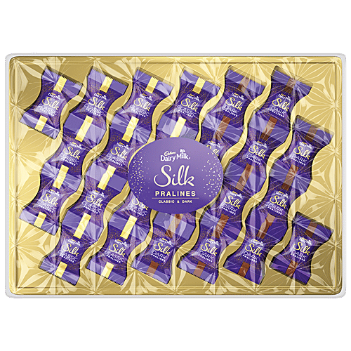 Buy Cadbury Dairy Milk Silk Dairy Milk Silk Pralines Creamy Dark