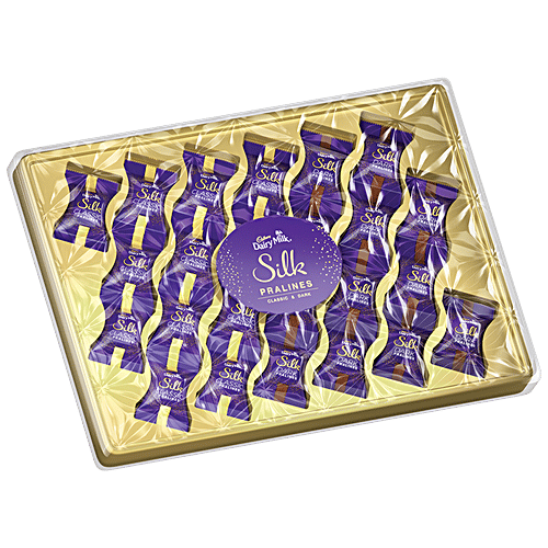 Buy Cadbury Dairy Milk Silk Dairy Milk Silk Pralines Creamy Dark