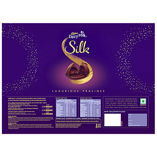 Buy Cadbury Dairy Milk Silk Dairy Milk Silk Pralines Creamy Dark