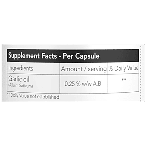 Buy Briyosis Garlic Oil Dietary Supplement Softgel Boosts Immune