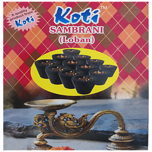 Koti Sambrani/Loban Dhoop - Premium, Natural, Agarbattis, For Pooja, Spiritual Occations, 12 pcs