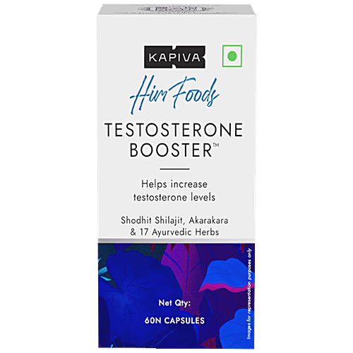 Buy Kapiva Himfoods Testosterone Booster With Shodhit, Shilajit, Akarakara & 17 Ayurvedic