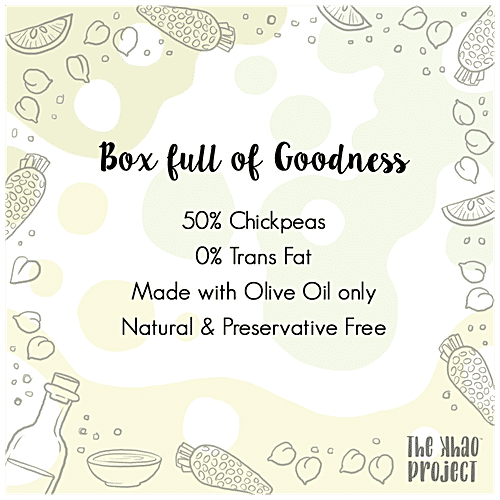 The Khao Project Wasabi Hummus - Preservatives Free, Made With Olive Oil, Healthy Low-Calories Dip & Spread, 150 g  