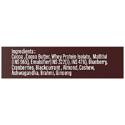 Buy AWSUM Nuts & Berries Chocolate Bar Zero Added Sugar, High Protein