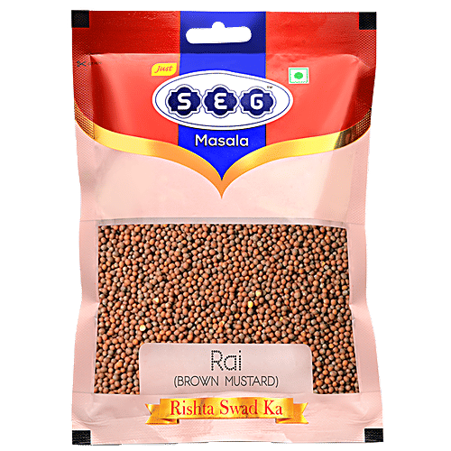 Seg Rai/Brown Mustard - Natural & Fresh, No Preservatives, 100 g Pouch 