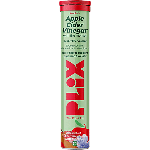 Buy PLIX Probiotics + Apple Cider Vinegar Effervescent Tablets