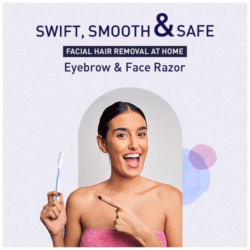 Buy SIRONA Reusable Eyebrow & Face Razors for Painfree Facial Hair Removal  (Pack of 3) Online at Best Price of Rs 224.25 - bigbasket