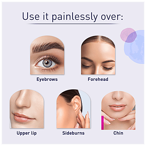 SIRONA Reusable Eyebrow & Face Razors for Painfree Facial Hair Removal (Pack of 3), 1 pc (Pack of 3) 