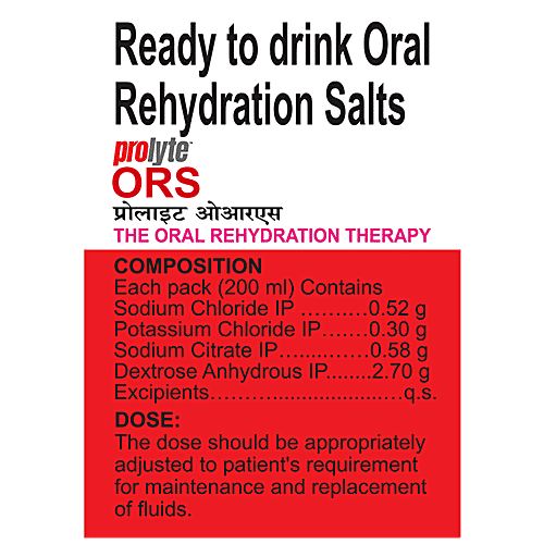 Buy Prolyte ORS Liquid Apple, Ready To Drink, Maintain Electrolyte