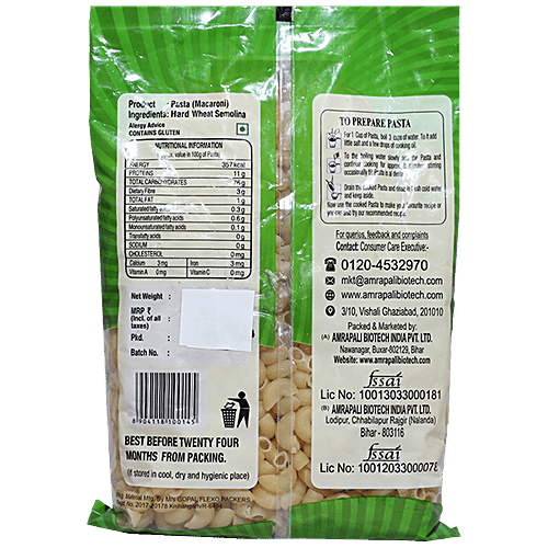 Buy Mum's Macaroni Pasta Premium 100 Natural Ingredients, Hard Wheat