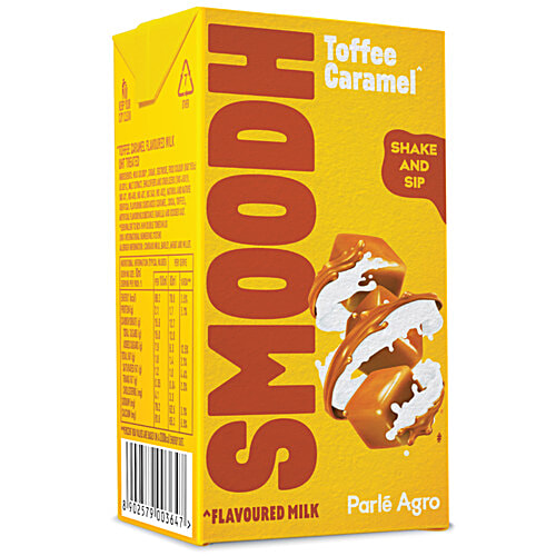Smoodh Toffee Caramel Flavoured Milk, 80 ml Tetra Pak 