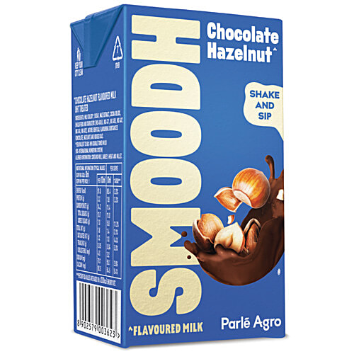 Smoodh Hazelnut Chocolate Flavoured Milk, 80 ml Tetra Pak 