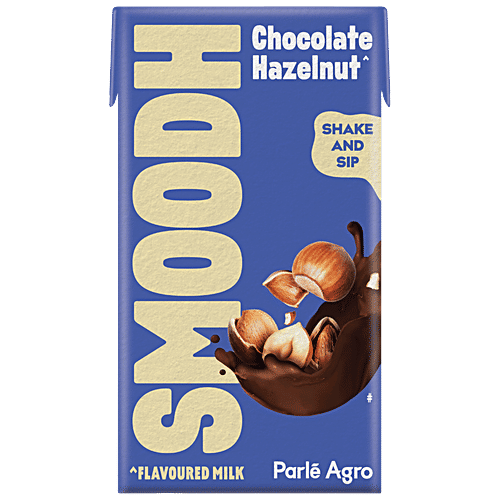 Smoodh Hazelnut Chocolate Flavoured Milk, 80 ml Tetra Pak 