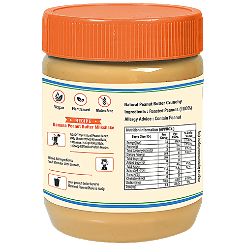 Buy Cropino Classic Peanut Butter Crunchy, Rich In Protein & Fibre