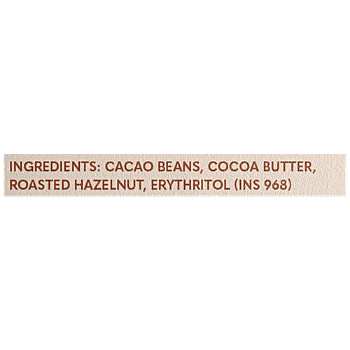 Ditch The Guilt 60% Cacao Roasted Hazelnut Sugar Free Dark Chocolate - Vegan, Rich In Antioxidants, 60 g  