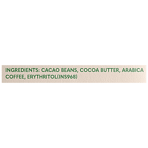 Ditch The Guilt 60% Cacao Arabica Coffee Sugar Free Dark Chocolate - Vegan, Rich In Antioxidants, 60 g