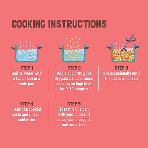 Slurrp Farm Macaroni Pasta -  Vegan, No Maida, Gluten Free & Multigrain, Healthy, Fibre Rich, 400 g Pouch 