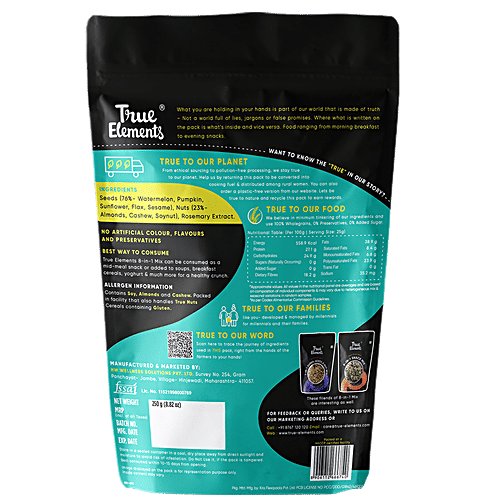 True Elements 8-In-1 Mix - Crunchy, Rich In Protein & Fibre, 250 g  Crunchy
 Rich in Protein
 High in Fibre