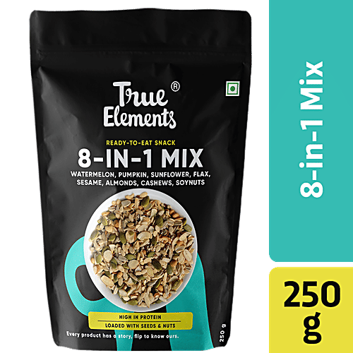 True Elements 8-In-1 Mix - Crunchy, Rich In Protein & Fibre, 250 g  Crunchy
 Rich in Protein
 High in Fibre