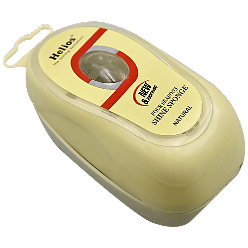 Helios Shine Sponge - Adds Shine To Shoes Surface, Compact, Travel Friendly, 85 g (Natural) 