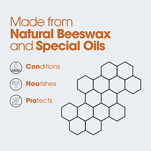 Helios Wax Polish - Black, 40 g Bees Wax, Shines, Nourishes & Protects