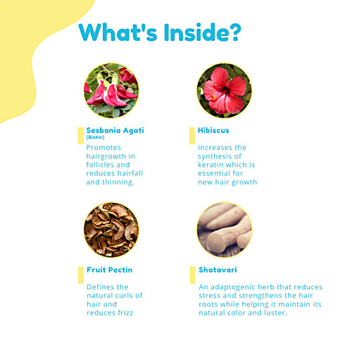 By Nature Hair Growth Gummies For Women With Biotin, Hibiscus & Shatavari - Health Supplement, 30 pcs  