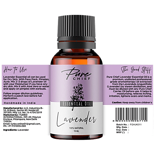 Buy Pure Chief Essential Oil Lavender, Premium, Treats Itchy Scalp