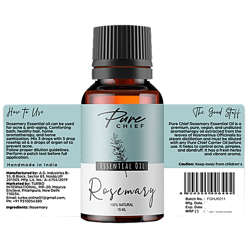 Buy Pure Chief Essential Oil Rosemary, Premium, Undiluted, Controls